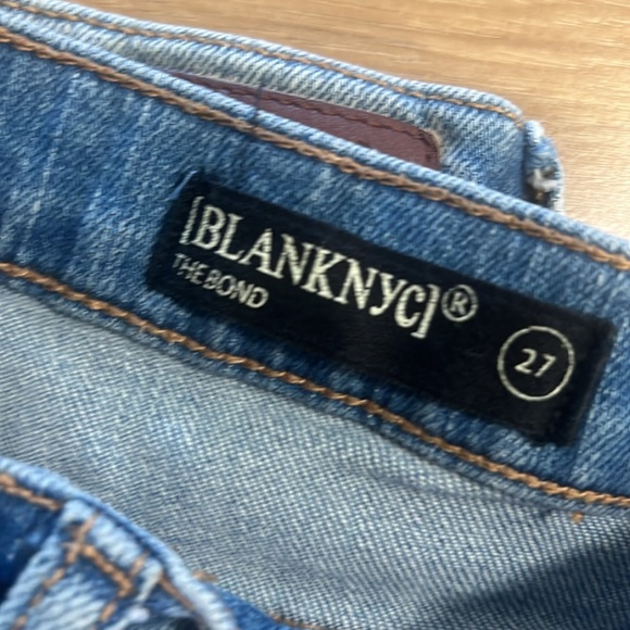 Blank nyc the bond distressed jeans size 27 - Picture 4 of 6